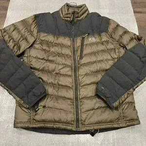 [L]Eddie Bauer Goose Down Filled Cordura Men  Light Puffer Jacket